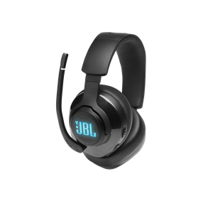 JBL Quantum 400 - Black - USB over-ear PC gaming headset with game-chat dial - Detailshot 2
